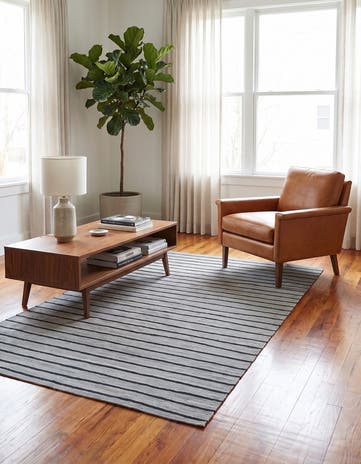 4' 2 x 5' 10 Hand Woven Kilim Modern Wool Rug