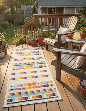 2' x 6' Easy-Clean Aruba Indoor / Outdoor Runner Rug