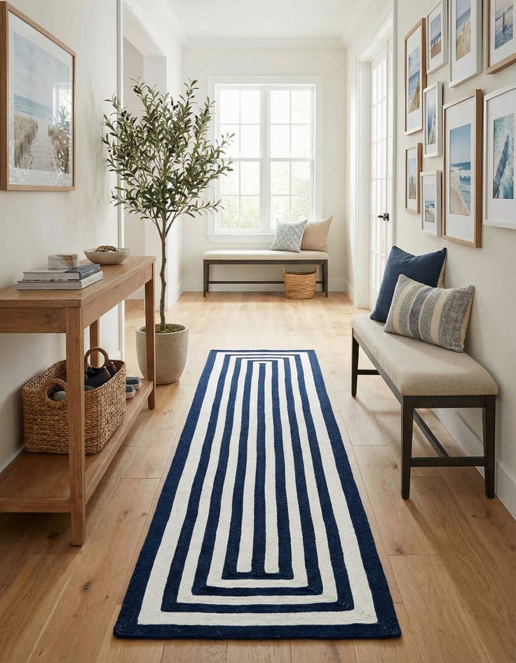 Detail image of  2' x 8'  Hand Woven Eco Verse   Washable Indoor / Outdoor Runner Rug