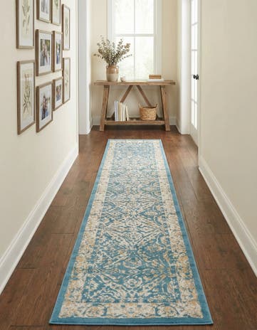 Teal Stockholm Runner Rug