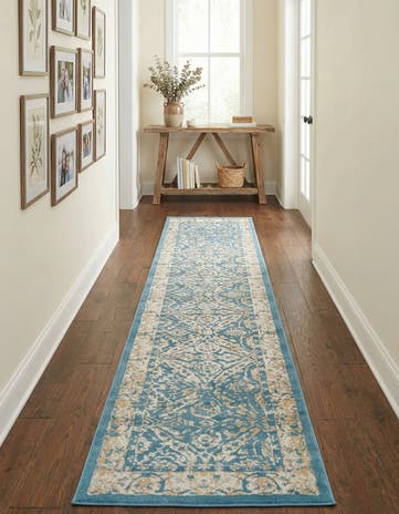 Teal Stockholm Runner Rug