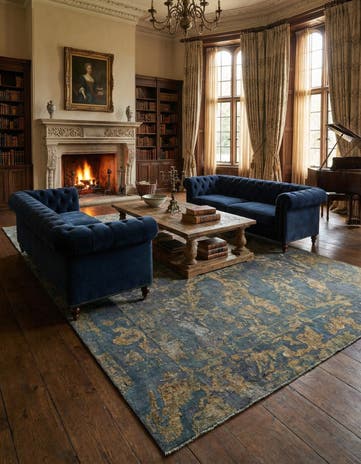 9' 7 x 13' Vintage Royal Wool Rug