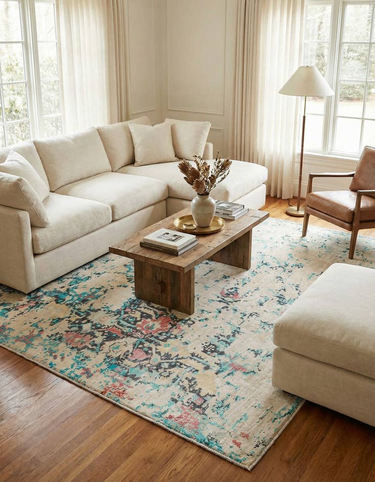 Detail image of 8' 7 x 11' 7  Hand Knotted Moroccan Wool Rug