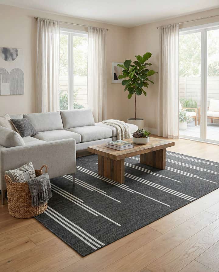 7' x 10' Easy-Clean Modern Indoor / Outdoor Rug