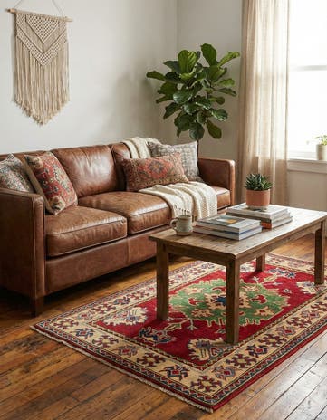2' 7 x 4' 1 Hand Knotted Kazak Rug