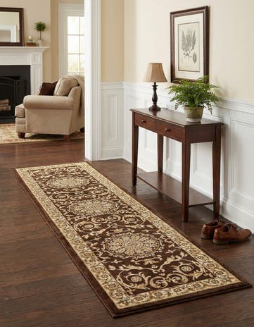 Brown Chateau Runner Rug