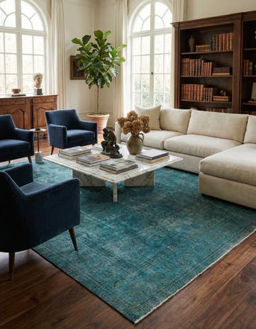 8' x 11' 1 Hand Knotted Ultra Vintage Persian Wool Rug