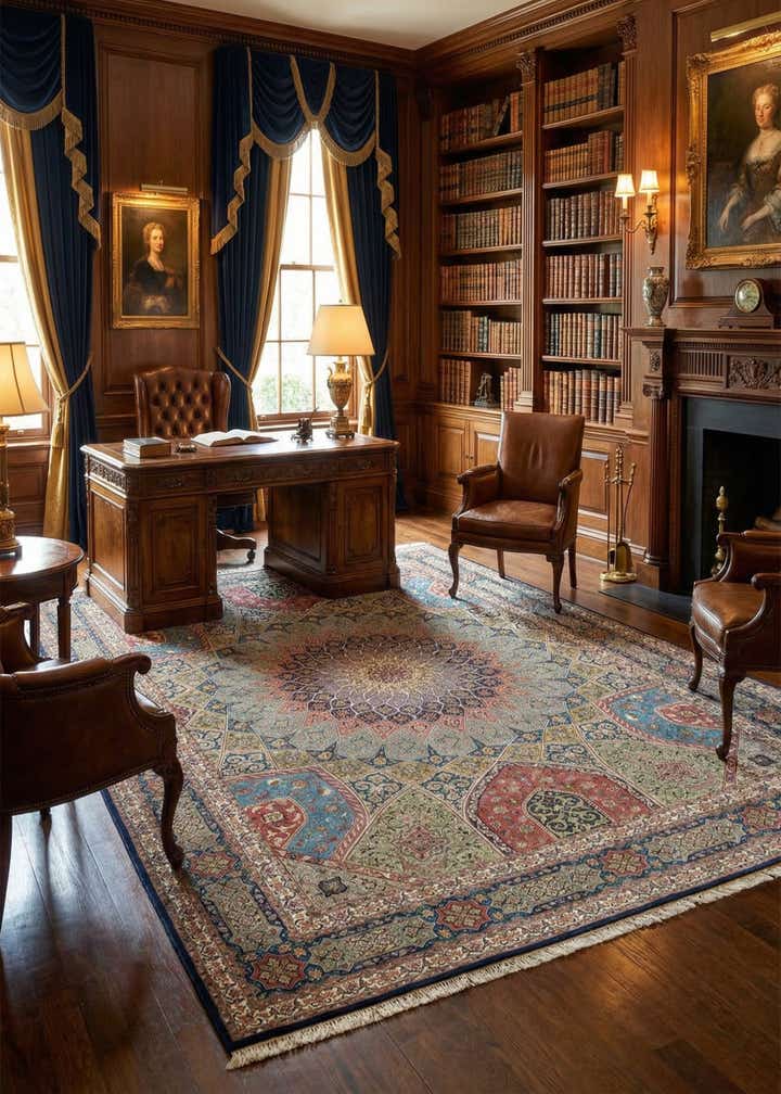 9' 9 x 13' Hand Knotted Tabriz Persian Rug