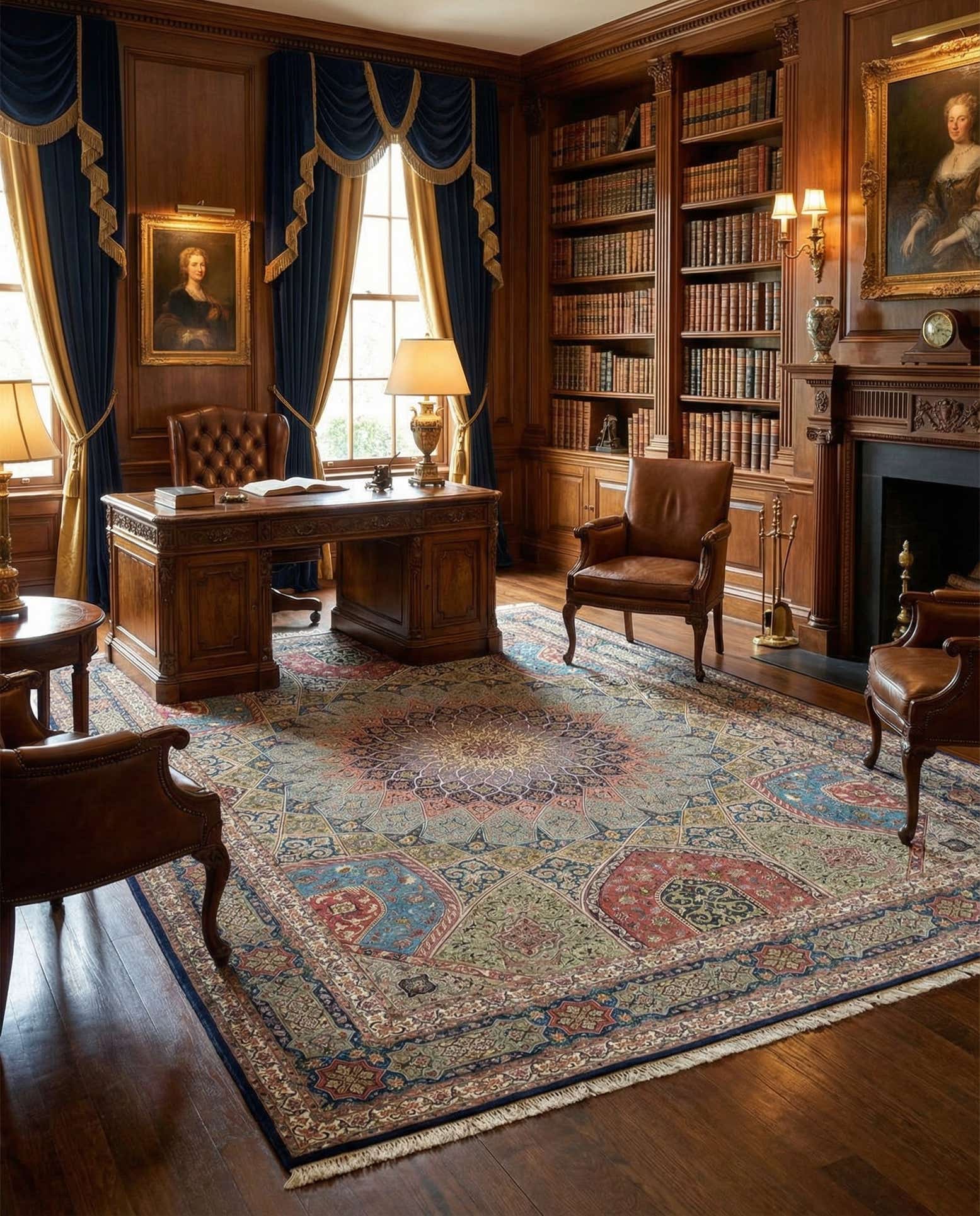9' 9 x 13' Hand Knotted Tabriz Persian Rug