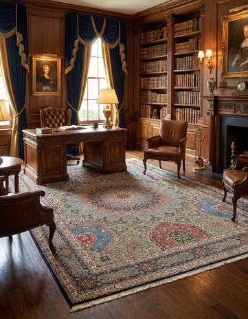 9' 9 x 13' Hand Knotted Tabriz Persian Rug