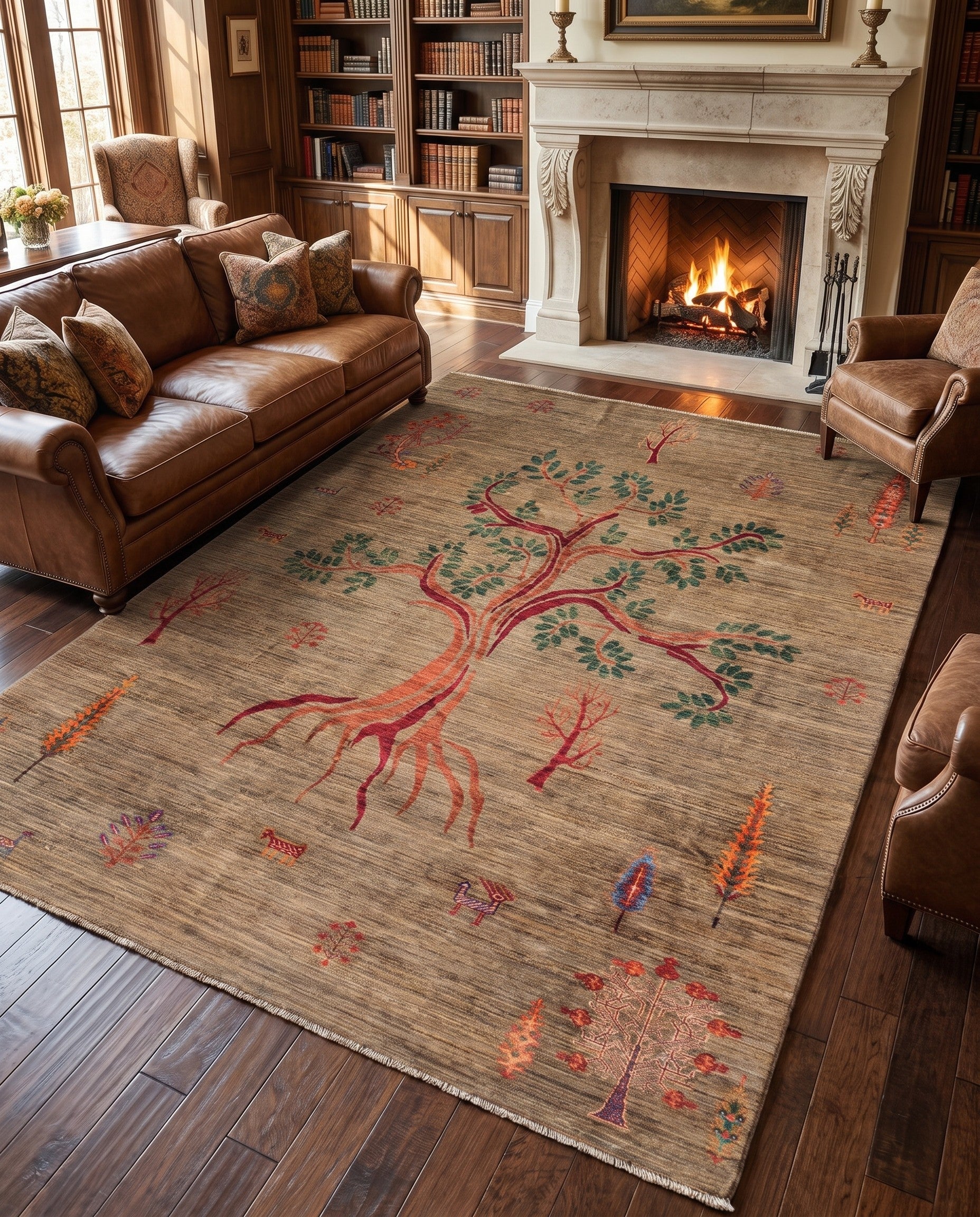 6' 5 x 9' 11 Hand Knotted Ariana Ziegler Rug