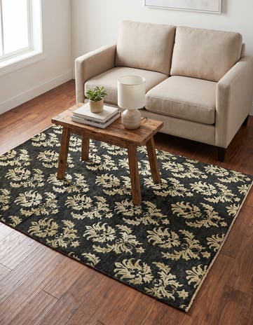 5' x 6' 4 Hand Knotted Peshawar Ziegler Oriental Rug