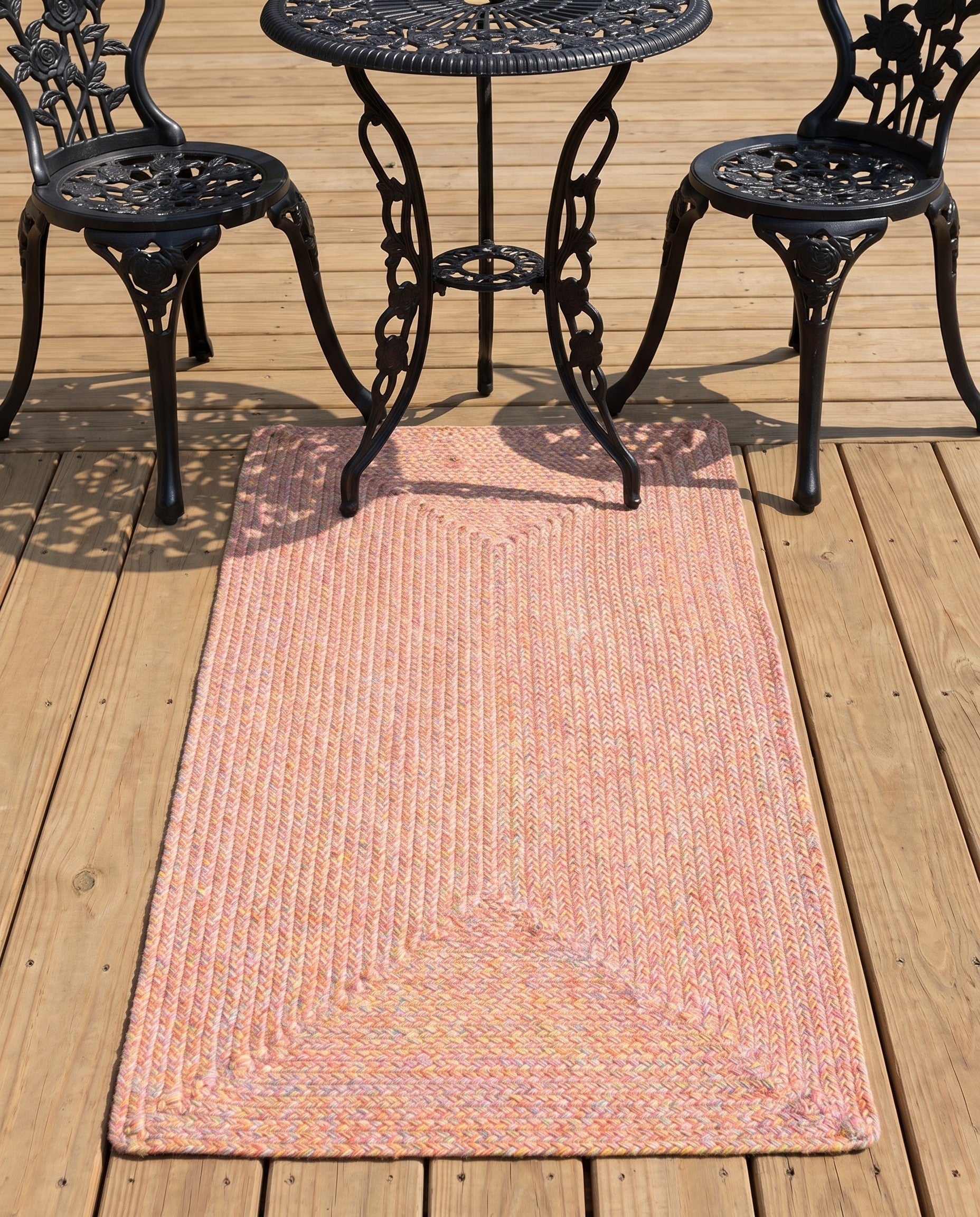 2' x 4' 1 Hand Braided Eco Verse Washable Indoor / Outdoor Runner Rug