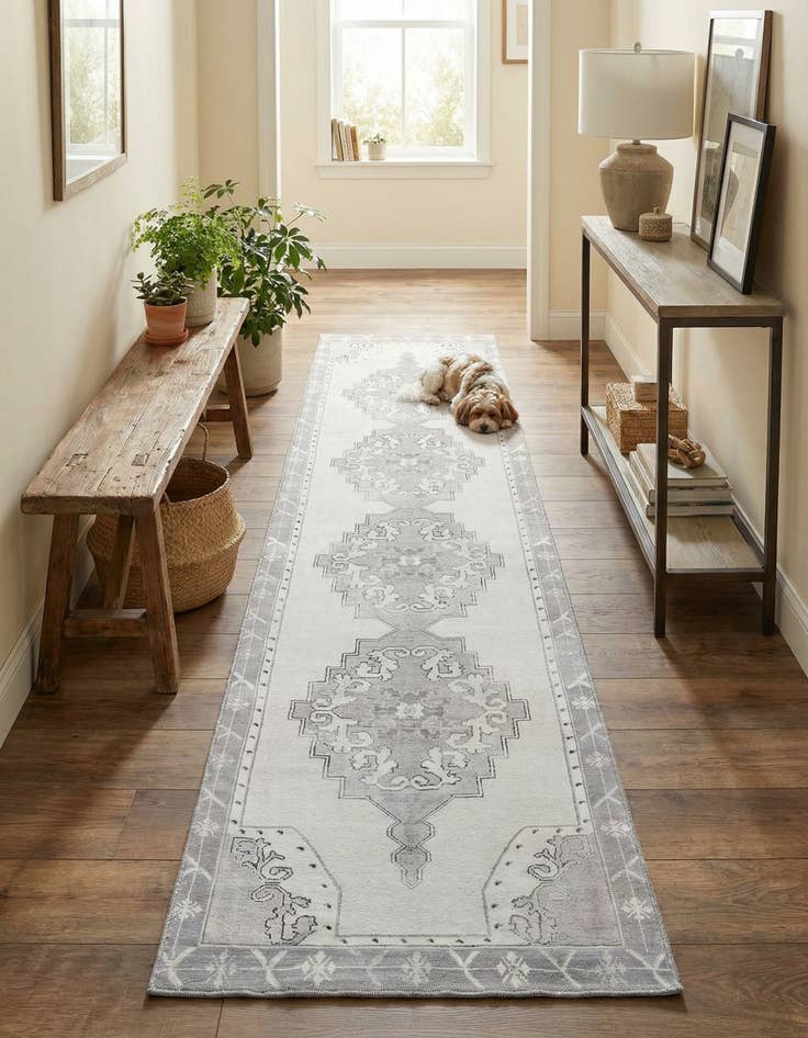 Detail image of 2' 6 x 12' Washable Timeless Runner Rug