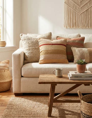 1' 6 x 1' 6 Hand Woven Pillow Wool Square Rug