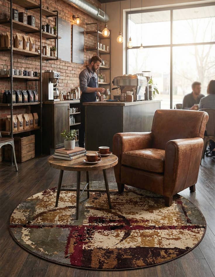 Detail image of  4' x 4' Cafe Round Rug