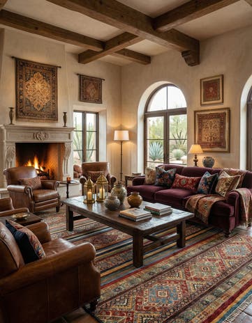 6' 8 x 9' 7 Torkman Wool Rug