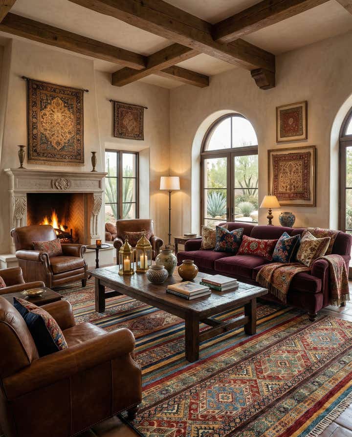 6' 8 x 9' 7 Torkman Wool Rug