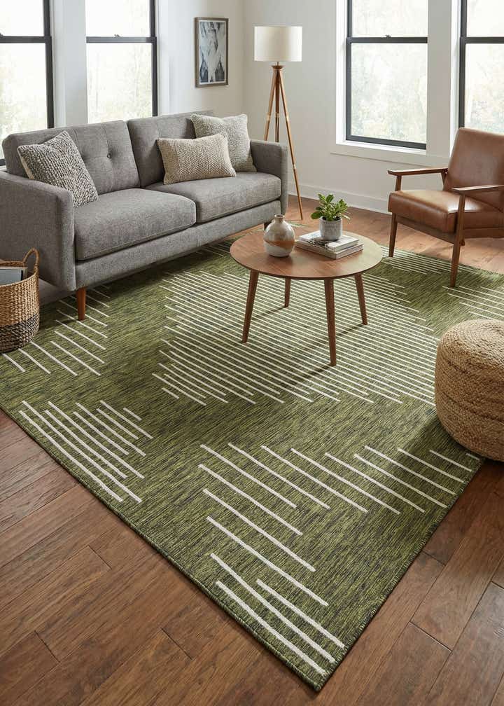 7' 10 x 10' Easy-Clean Modern Indoor / Outdoor Rug
