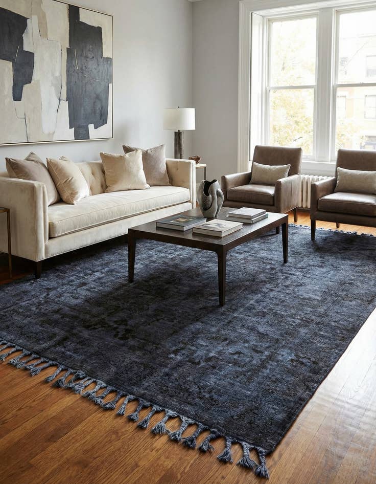 Detail image of 9' 6 x 12' 4  Hand Knotted Ultra Vintage Persian Wool Rug