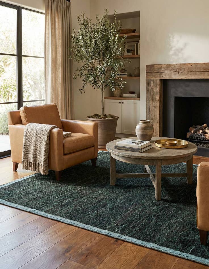 Detail image of 8' x 10' 8  Hand Knotted Moroccan Wool Rug