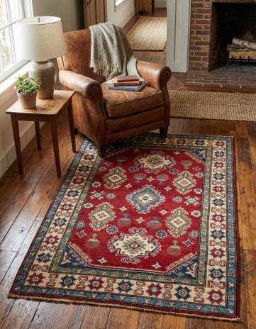 3' 3 x 5' 1 Hand Knotted Kazak Rug