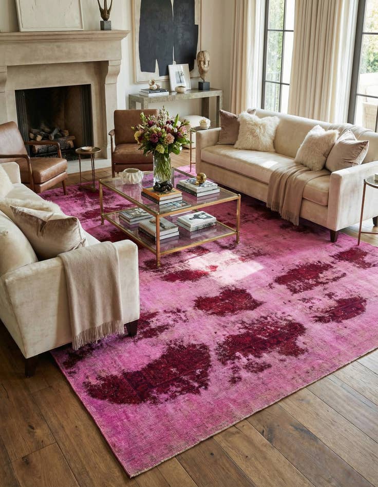 Detail image of  9' x 12' 9  Hand Knotted Ultra Vintage Persian Wool Rug