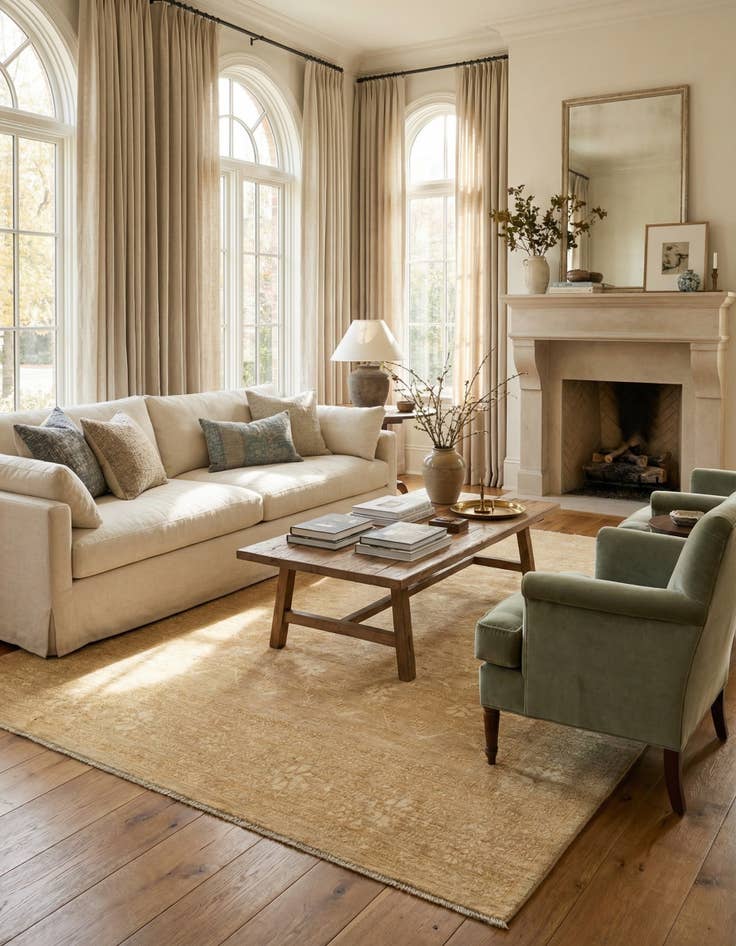 Detail image of  6' 10 x 10' 2  Hand Knotted Peshawar Ziegler Oriental Rug