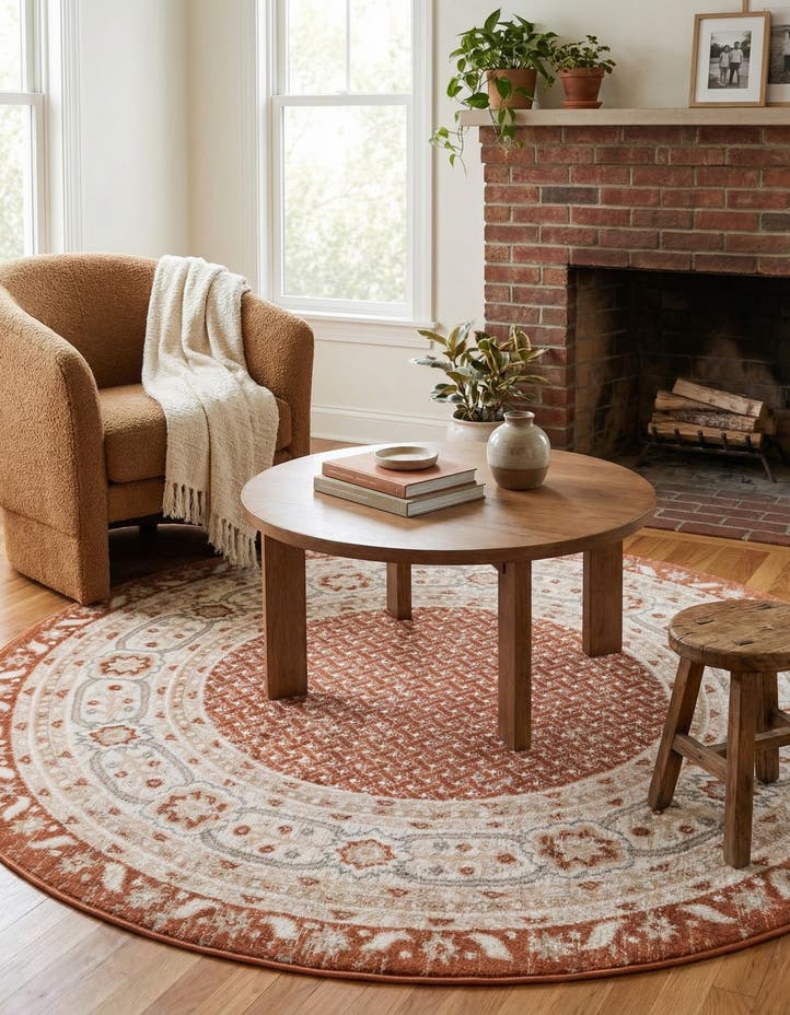 5' 3 x 5' 3 Charlotte Round Rug