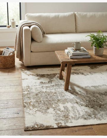 3' 10 x 4' Hand Knotted Ultra Vintage Persian Wool Square Rug
