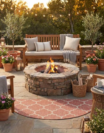 3' x 6' Easy-Clean Lattice Indoor / Outdoor Hearth Rug