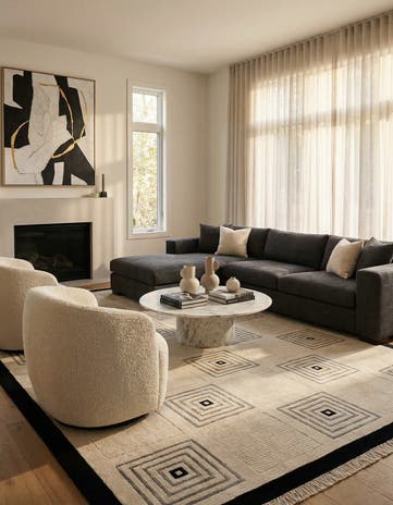 5' 6 x 7' 10 Hand Knotted Darya Wool Rug