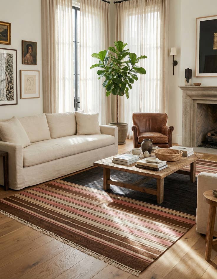 Detail image of  6' 4 x 9' 11  Hand Knotted Darya Wool Rug