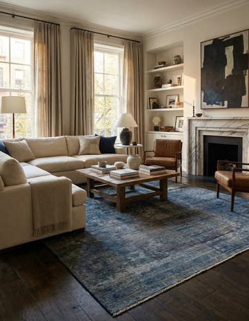 6' 6 x 10' 2 Hand Knotted Ultra Vintage Persian Wool Rug