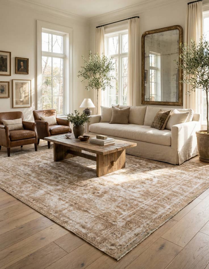 Detail image of  9' 5 x 12' 7  Hand Knotted Ultra Vintage Persian Wool Rug