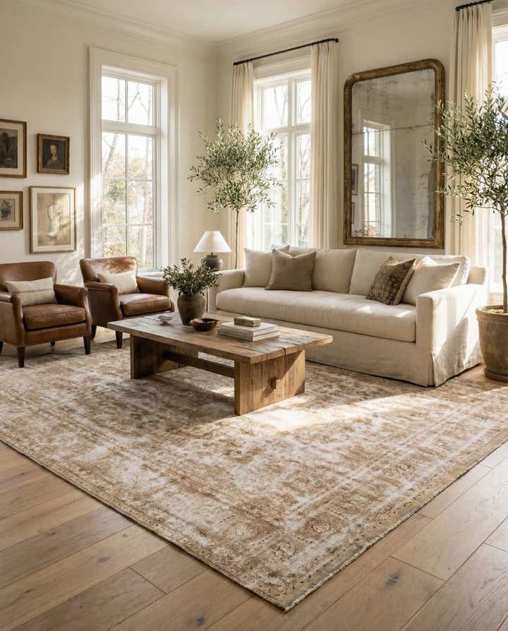 9' 5 x 12' 7 Hand Knotted Ultra Vintage Persian Wool Rug