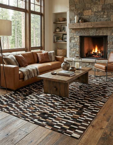 5' x 8' Cowhide - Patchwork Rug