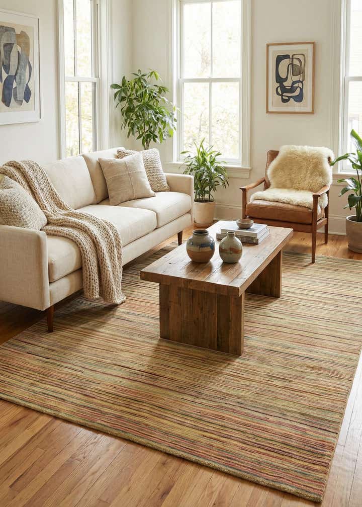 4' 11 x 6' 6 Hand Knotted Modern Ziegler Rug
