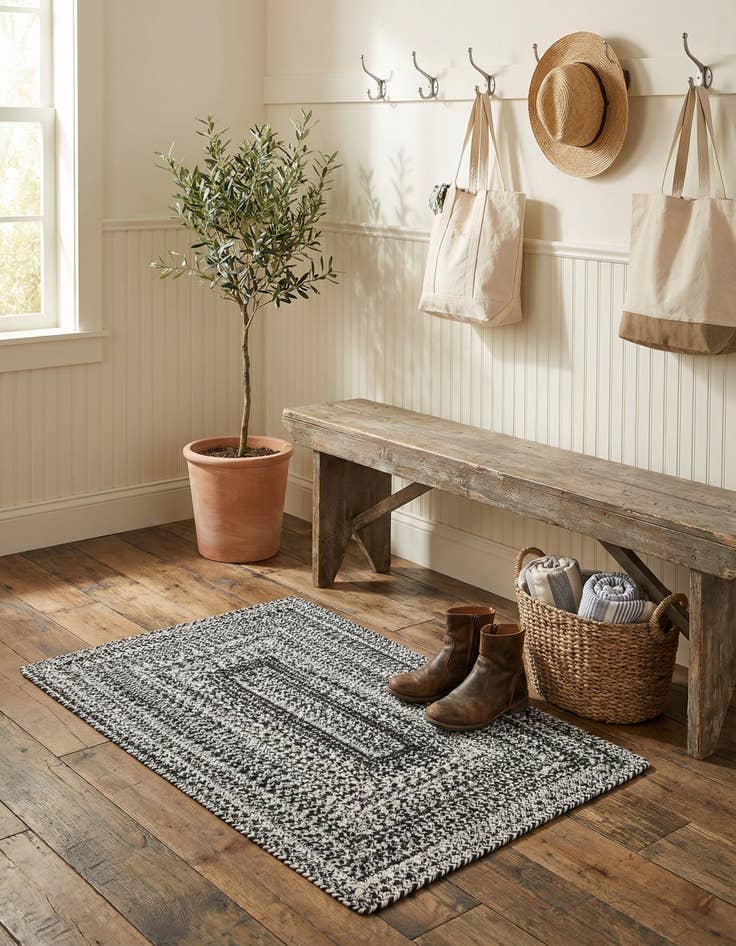 Detail image of 2' 2 x 3' 1  Hand Woven Eco Verse   Washable Indoor / Outdoor Rug