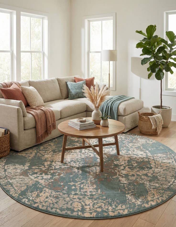 Detail image of 8' x 8' Sahara Round Rug