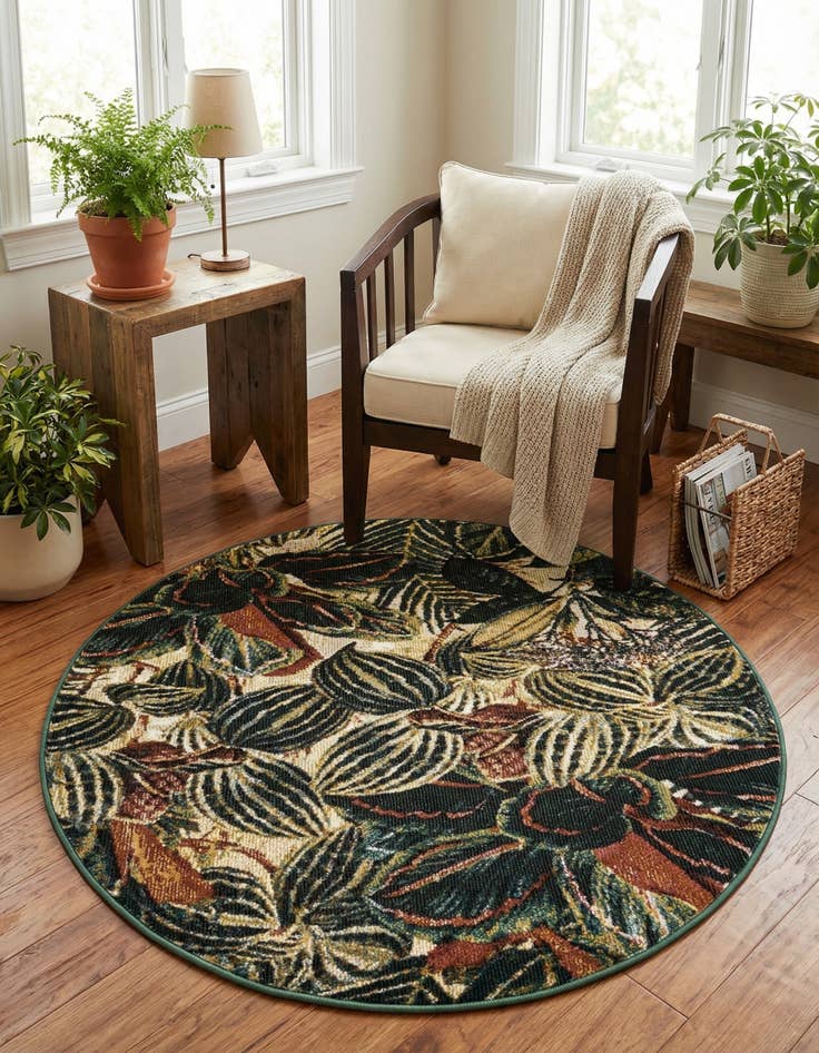 Detail image of  3' 3 x 3' 3 Blossom Round Rug