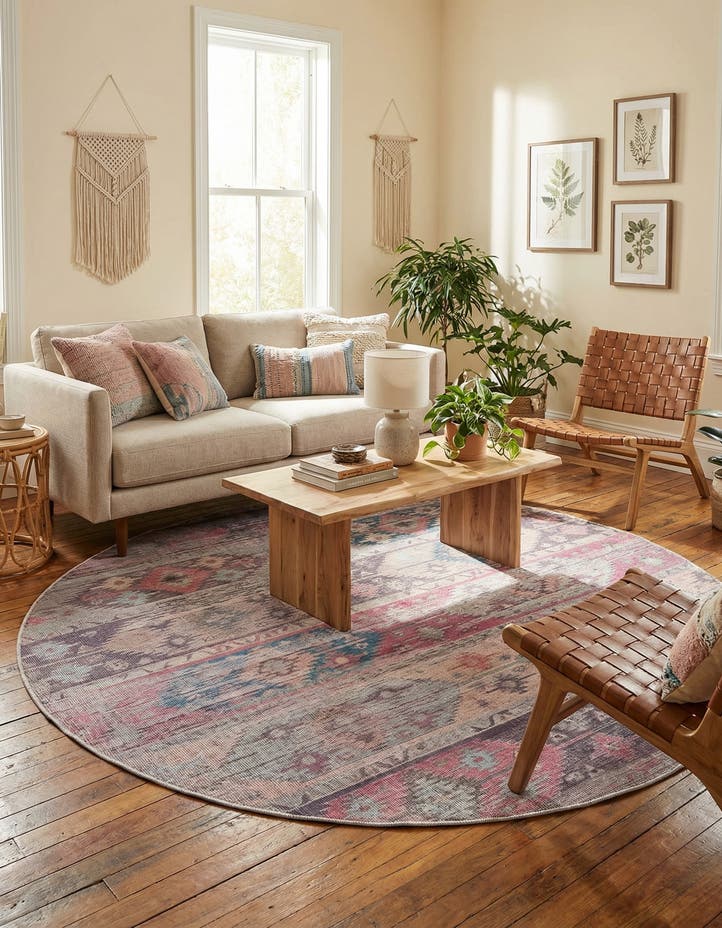7' 10 x 7' 10 Washable Sisu Round Rug