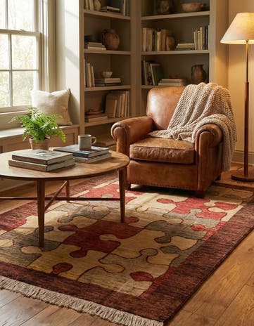 5' 6 x 7' 3 Hand Knotted Modern Ziegler Rug
