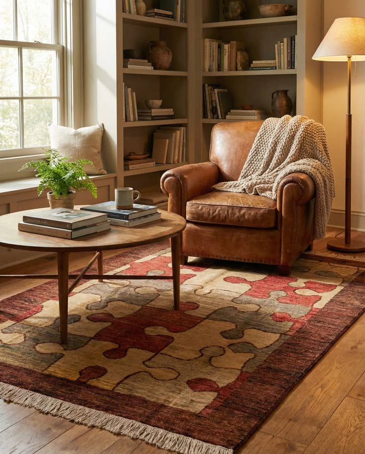 Detail image of 5' 6 x 7' 3 Hand Knotted Modern Ziegler Rug