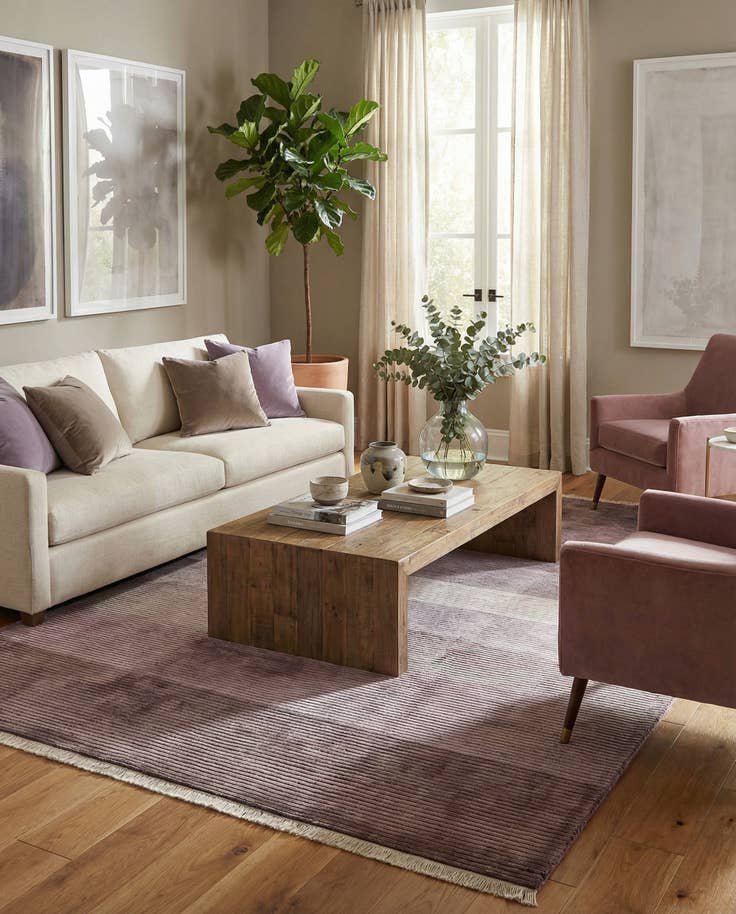 Detail image of 6' 7 x 10' Hand Knotted Darya Wool Rug