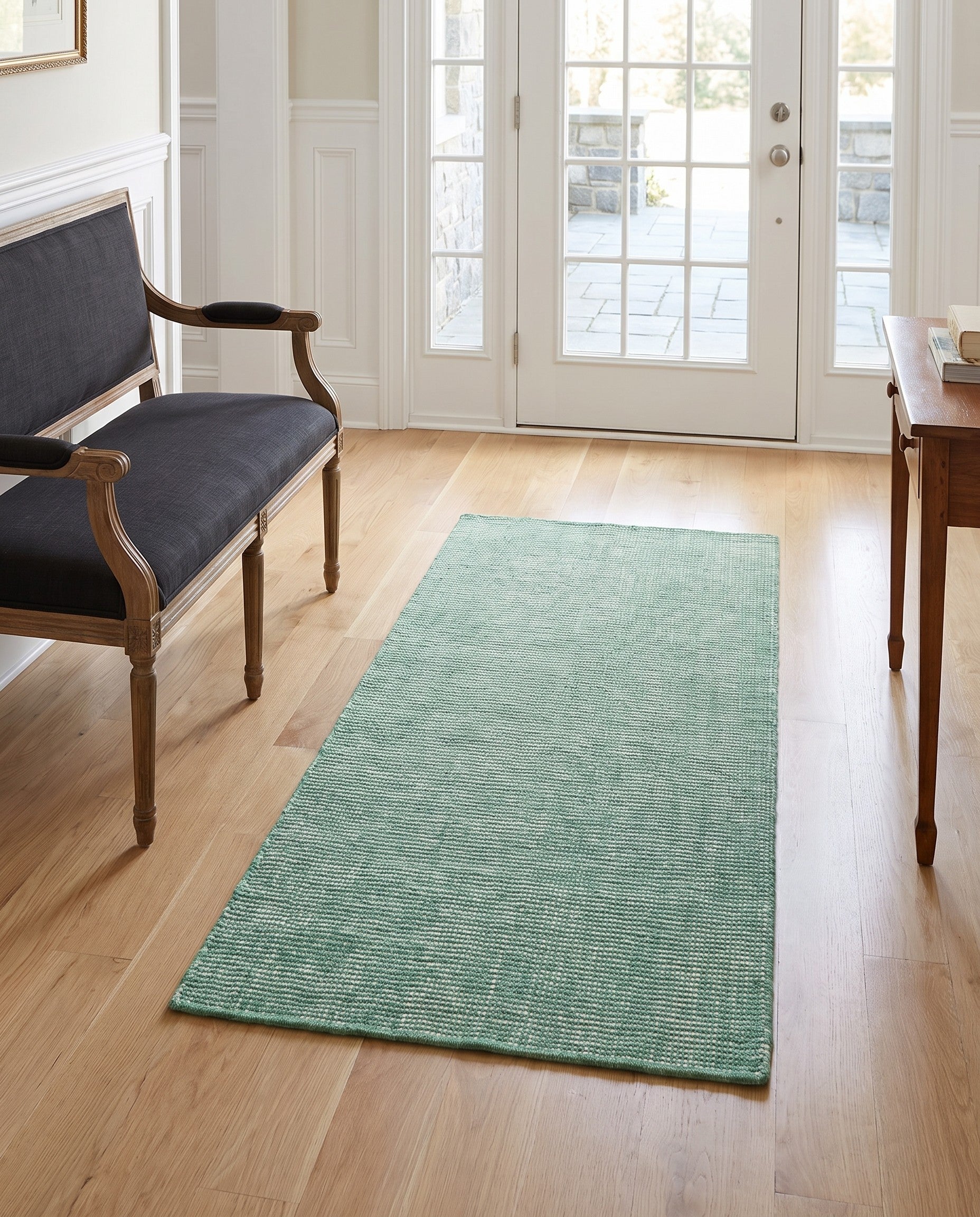 2' x 5' 1 Hand Woven Jill Zarin English Manor Farmhouse Wool Runner Rug