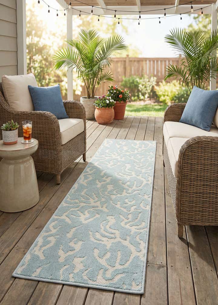 2' x 6' Easy-Clean Sabrina Soto Indoor / Outdoor Runner Rug