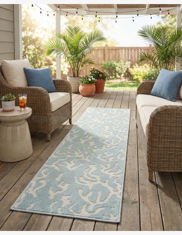 2' x 6' Easy-Clean Sabrina Soto Indoor / Outdoor Runner Rug