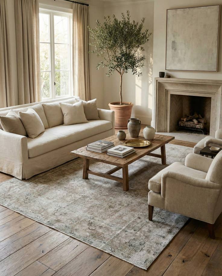 Detail image of 7' 7 x 11' Hand Knotted Ultra Vintage Persian Wool Rug