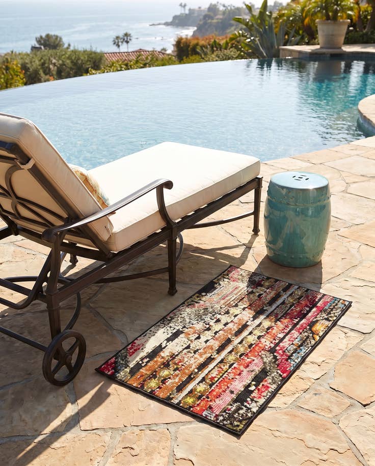 Detail image of 2' x 3' Easy-Clean Casablanca Indoor / Outdoor Rug